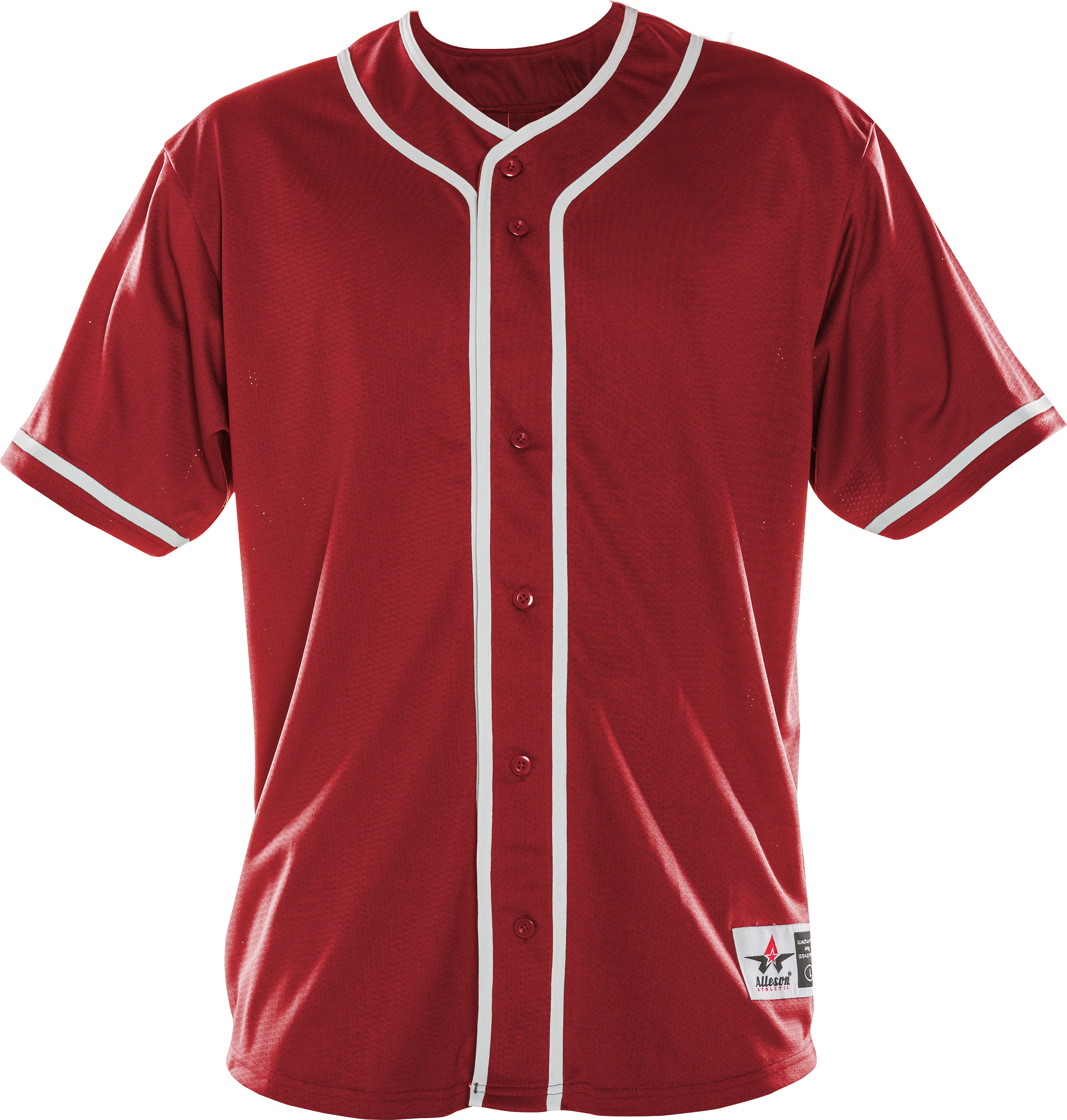 Alleson One Button Baseball Jersey