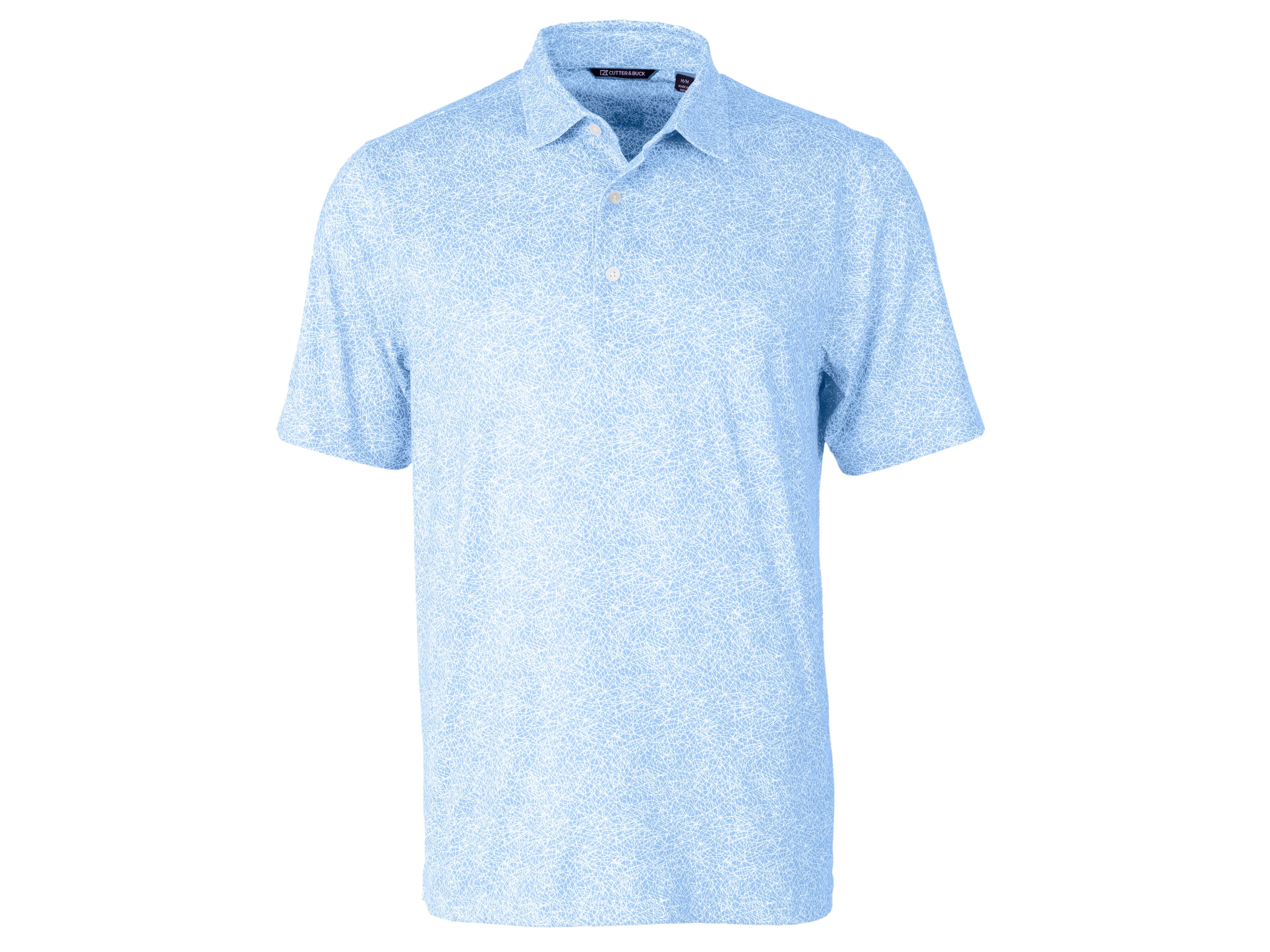 Cutter  Buck Pike Constellation Print Stretch Mens Polo – League Outfitters