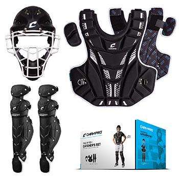 Louisville Slugger Youth Series 5 3-Piece Catchers Set Navy Vegas Gold