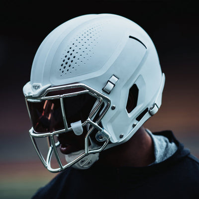 Vicis Adult Zero2 Elite Football Helmet with Titanium Facemask & Oakley Eye Shield Vicis