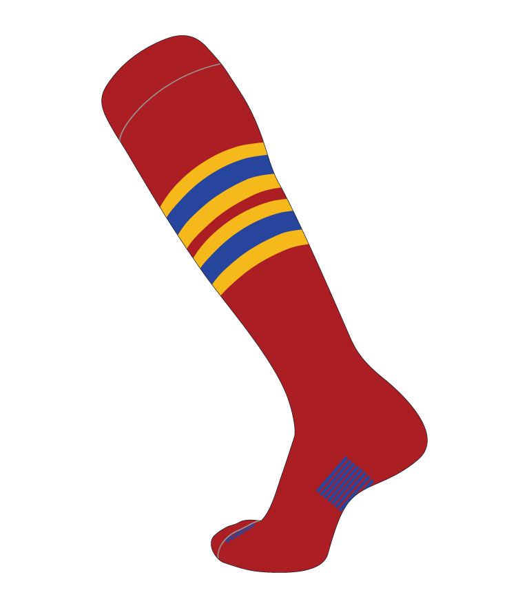 Slugger Socks Pattern F - Custom Baseball Knit Socks