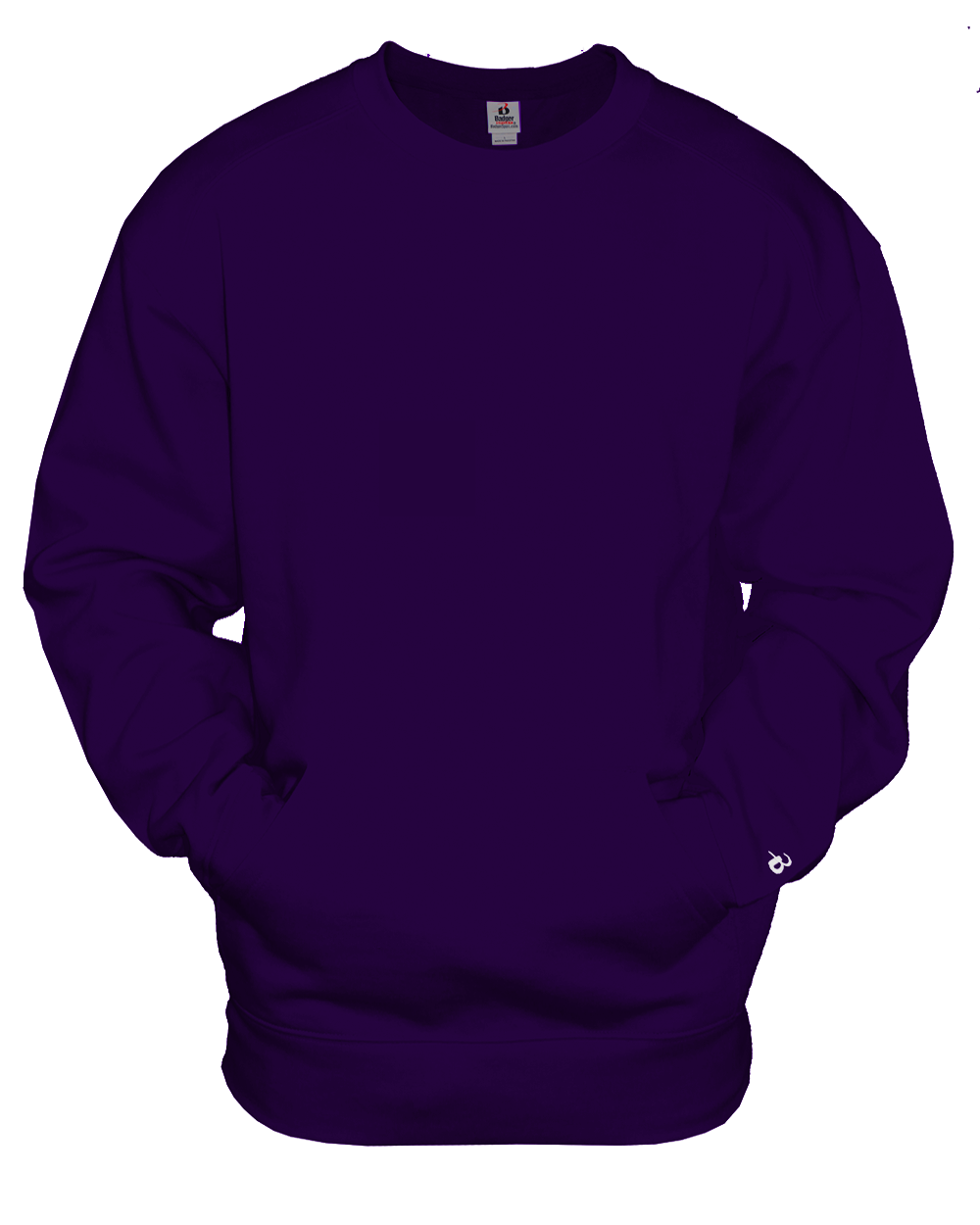 Badger Men's Pocket Crew Sweatshirt Badger