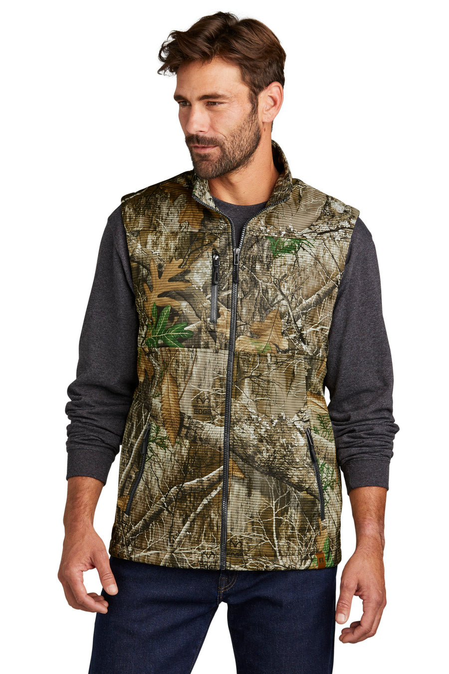 Russell Outdoors Men's Realtree Atlas Soft Shell Vest. RU603 Russell Outdoors