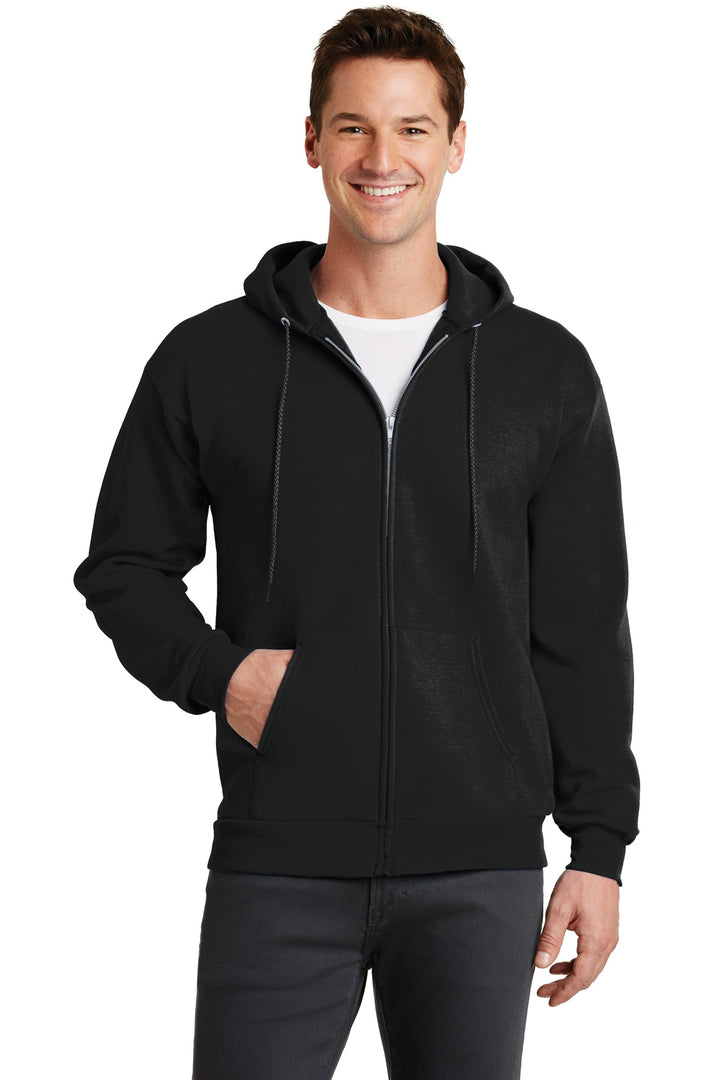 Port & Company - Men's Core Fleece Full-Zip Hooded Sweatshirt Mens Apparel Sweatshirts & Fleece