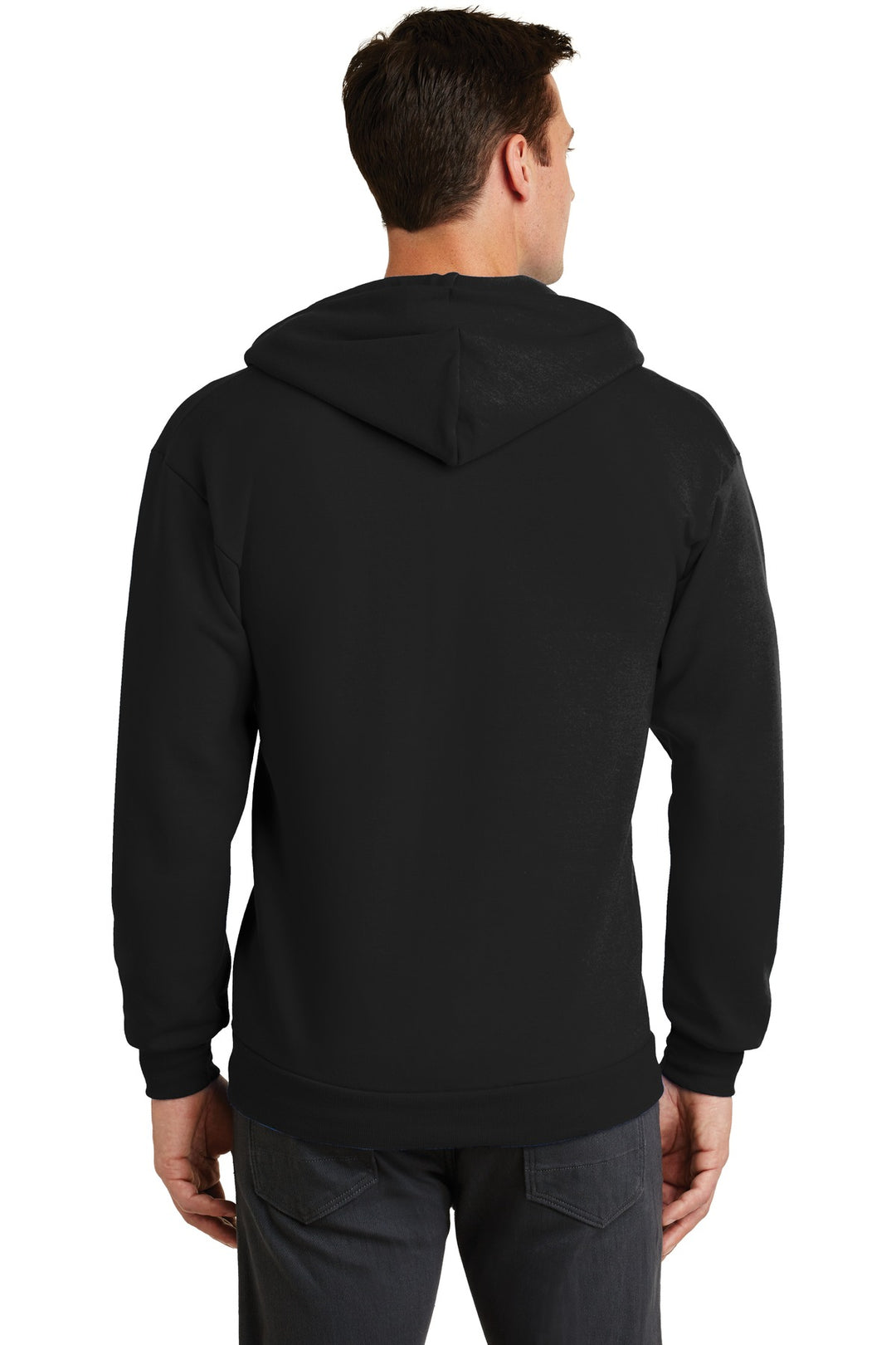 Port & Company - Men's Core Fleece Full-Zip Hooded Sweatshirt Mens Apparel Sweatshirts & Fleece