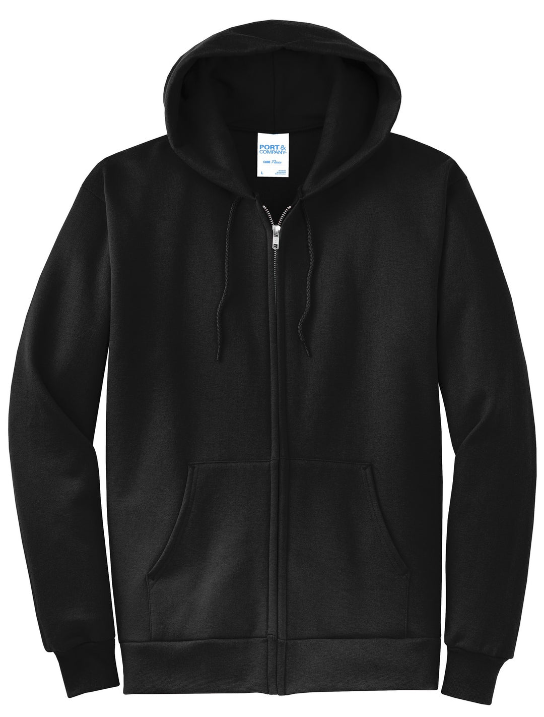 Port & Company - Men's Core Fleece Full-Zip Hooded Sweatshirt Mens Apparel Sweatshirts & Fleece