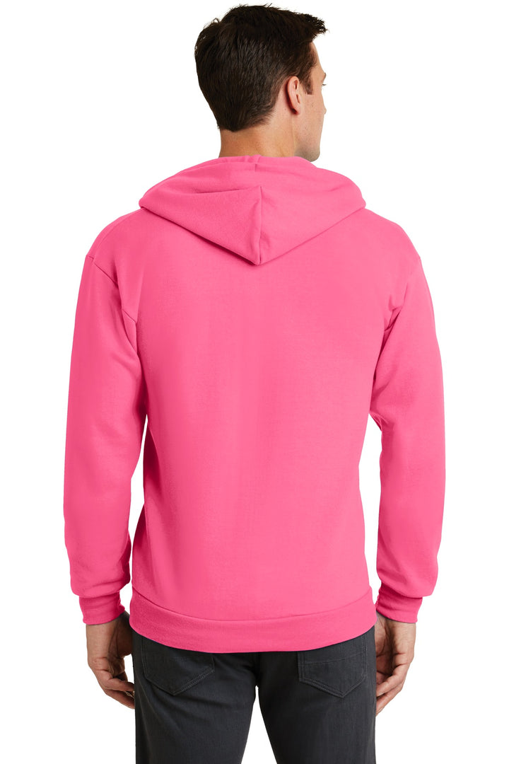 Port & Company - Men's Core Fleece Full-Zip Hooded Sweatshirt Mens Apparel Sweatshirts & Fleece