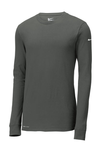 Nike Men's Dri-FIT Cotton/Poly Long Sleeve Tee Shirt. NKBQ5230 Nike