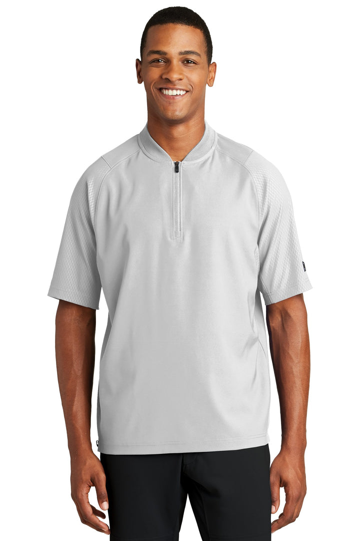 New Era Men's Cage Short Sleeve 1/4-Zip Jacket. NEA600 New Era