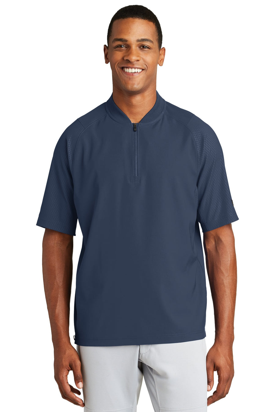 New Era Men's Cage Short Sleeve 1/4-Zip Jacket. NEA600 New Era