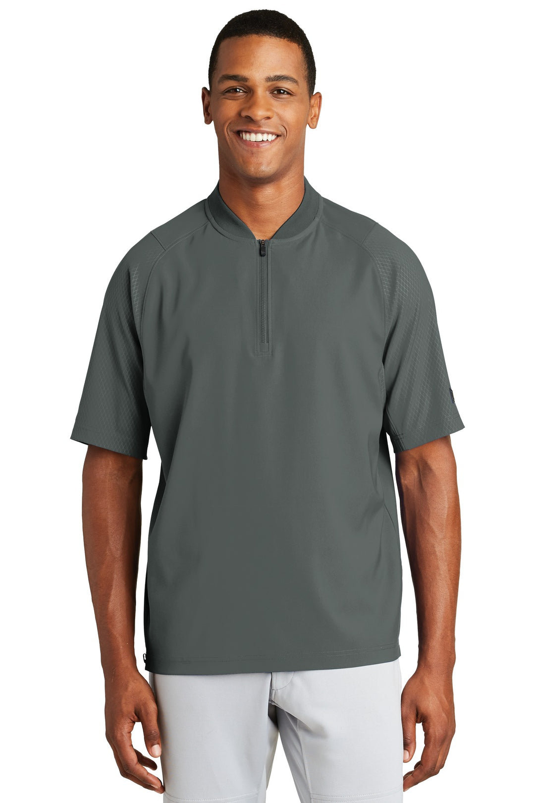 New Era Men's Cage Short Sleeve 1/4-Zip Jacket. NEA600 New Era