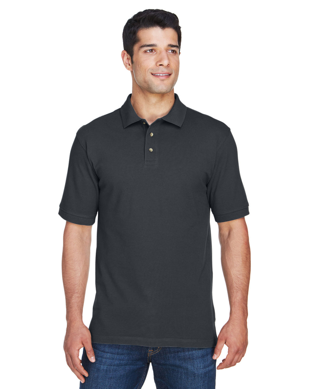 Harriton Men's Tall 6 oz. Ring Spun Cotton Piqué Short-Sleeve Polo ...