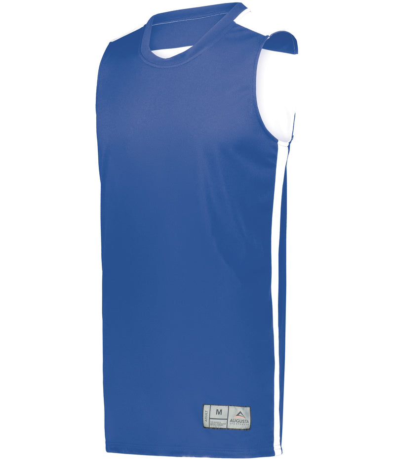 Blue Swish - Sleeveless Basketball Jersey - M