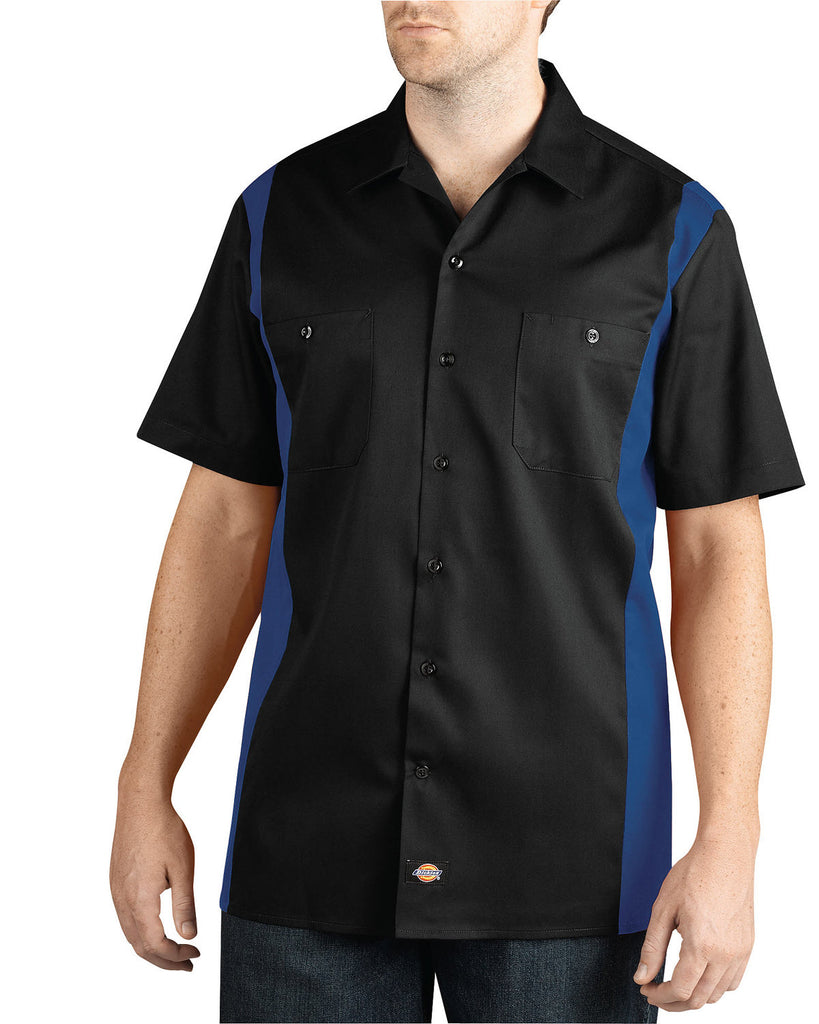 Dickies Men's Two-Tone Short-Sleeve Work Shirt – League Outfitters