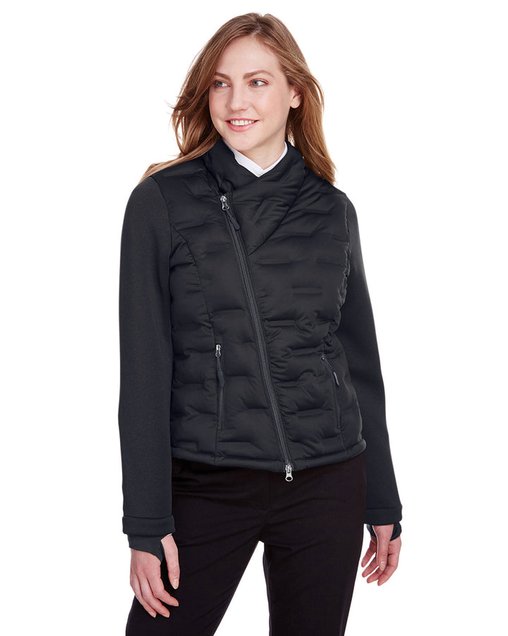 North End Ladies' Loft Pioneer Hybrid Bomber Jacket North End