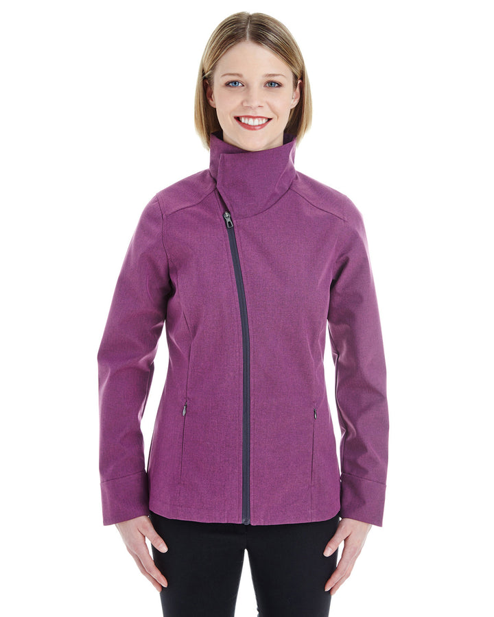 North End Ladies' Edge Soft Shell Jacket with Convertible Collar North End