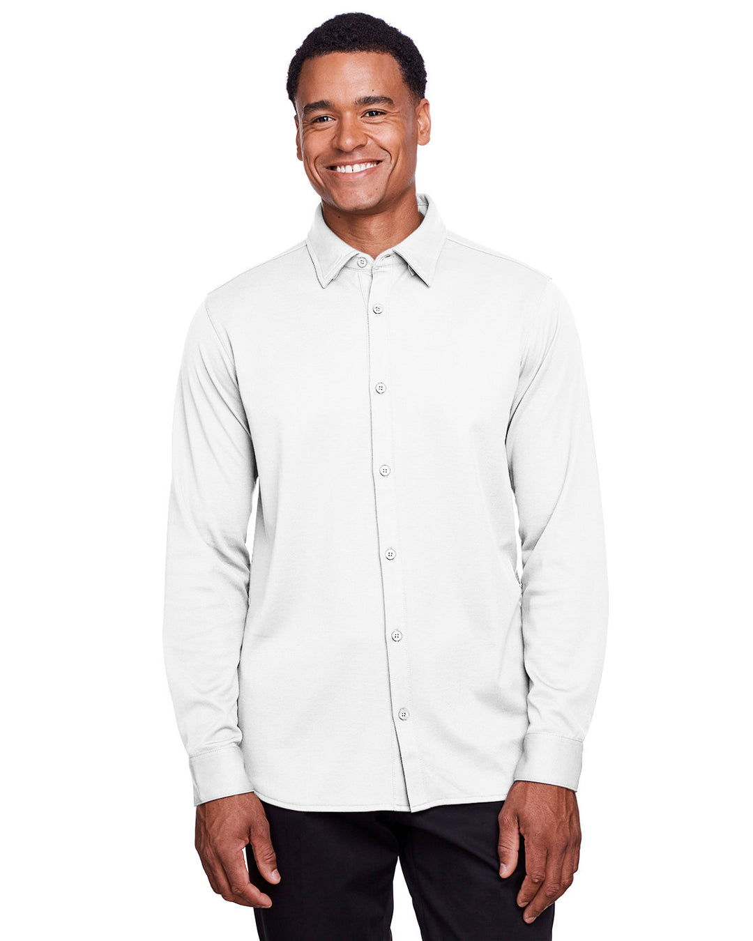 Devon & Jones Men's CrownLux Performance™ Plaited Button-Down Shirt Devon & Jones