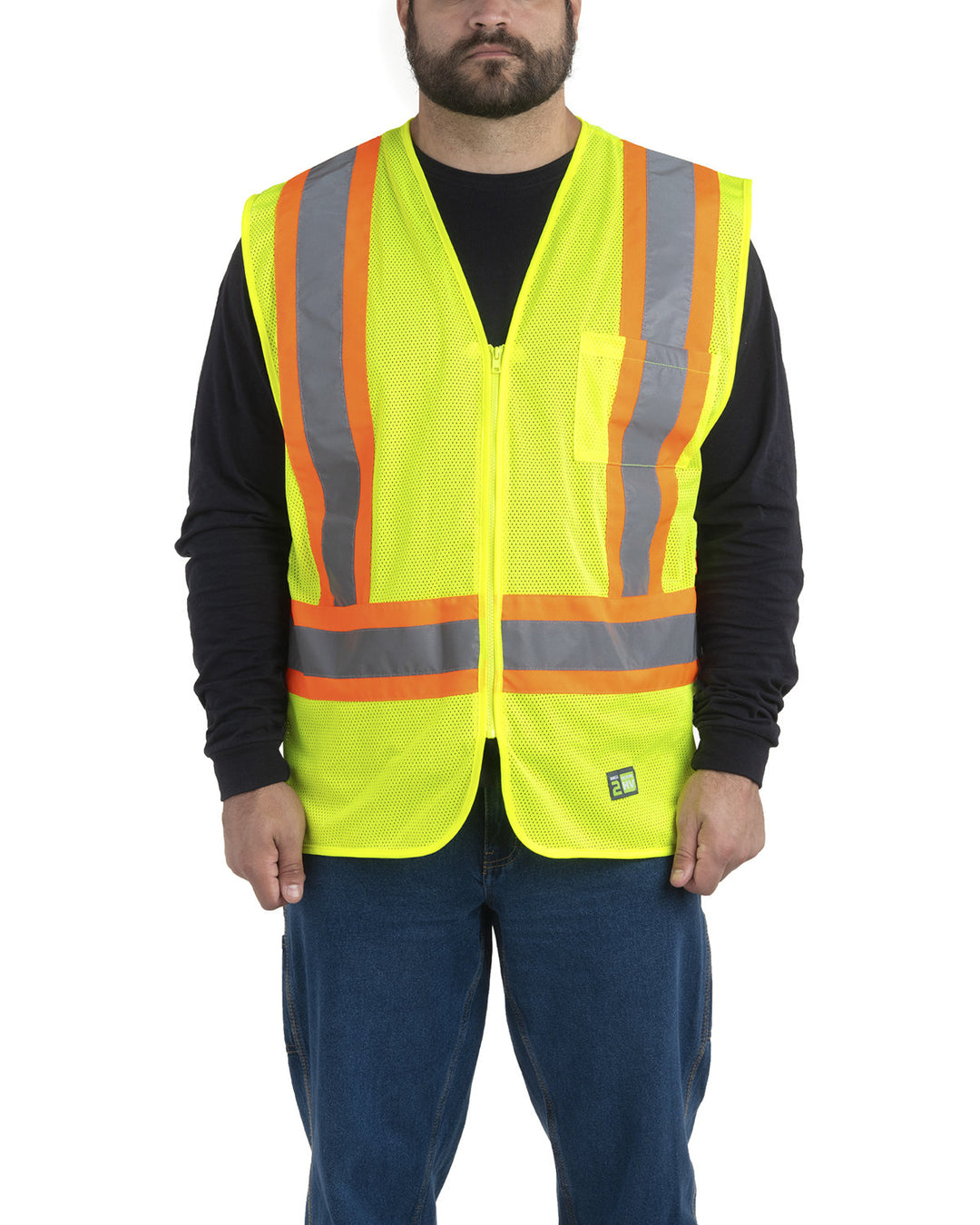 Berne Adult Hi-Vis Class 2 Multi-Color Vest Berne