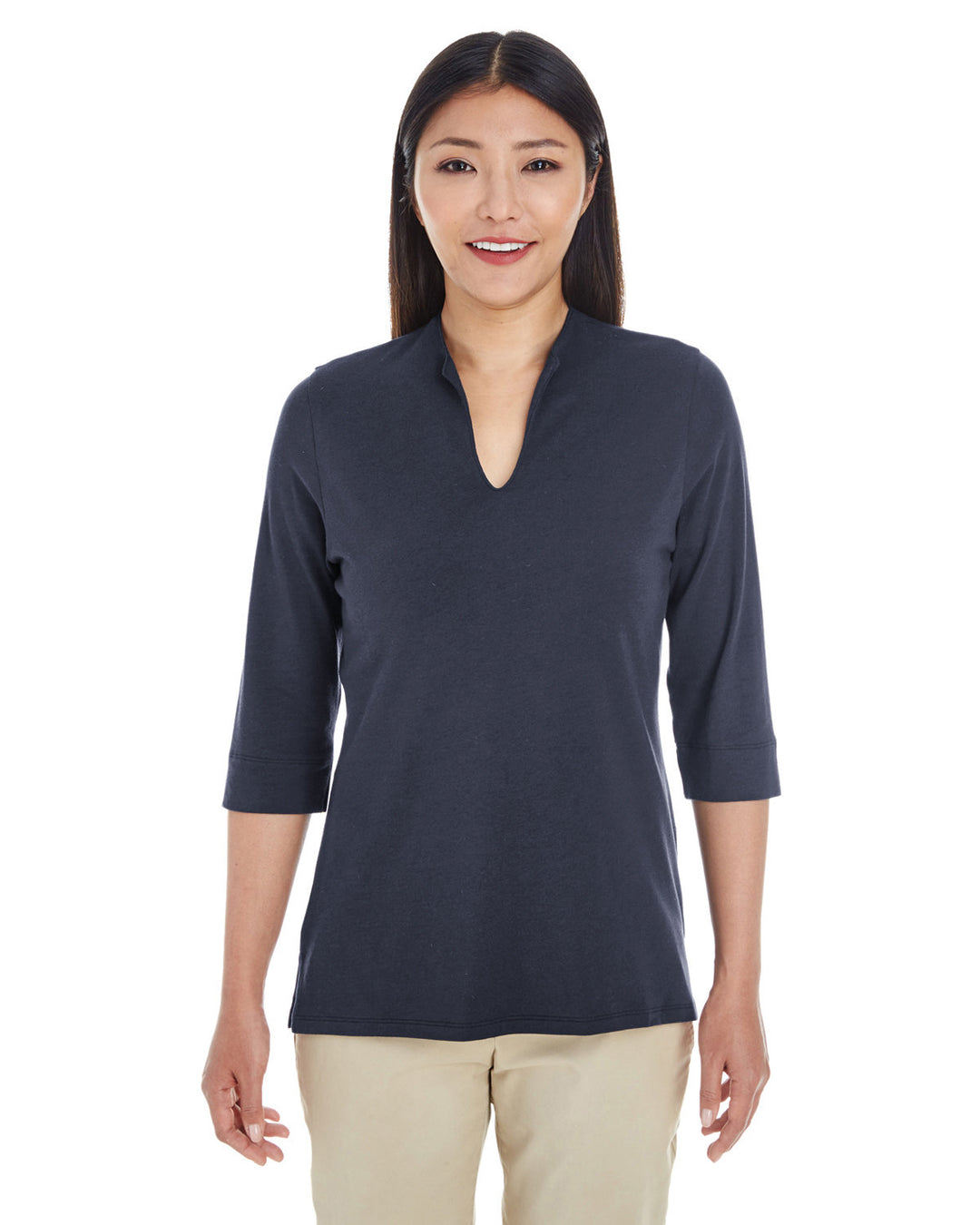 Devon & Jones Ladies' Perfect Fit™ Tailored Open Neckline Top Devon & Jones