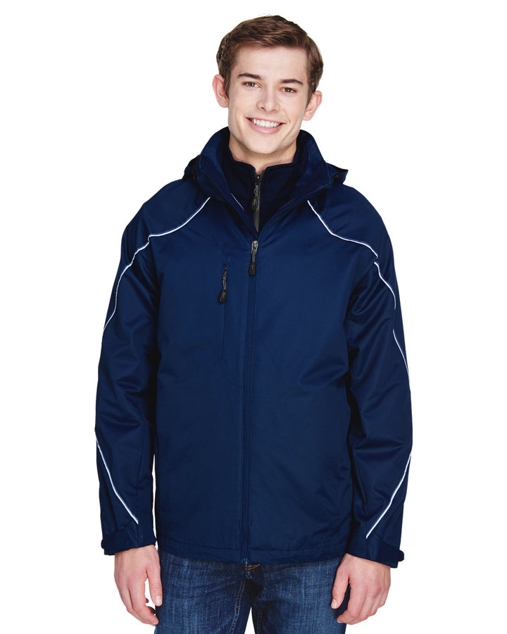 North End Men's Angle 3-in-1 Jacket with Bonded Fleece Liner North End