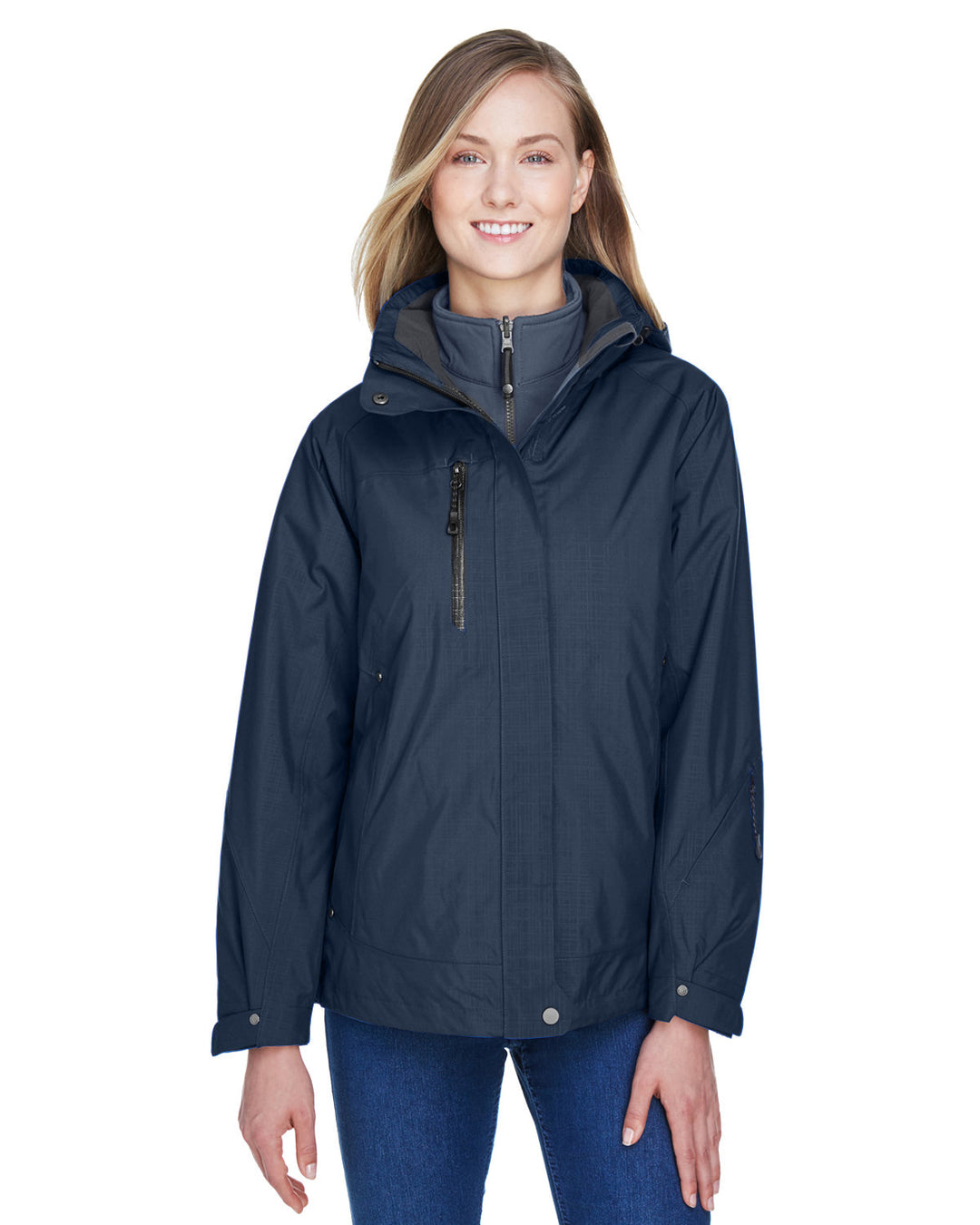 North End Ladies' Caprice 3-in-1 Jacket with Soft Shell Liner North End