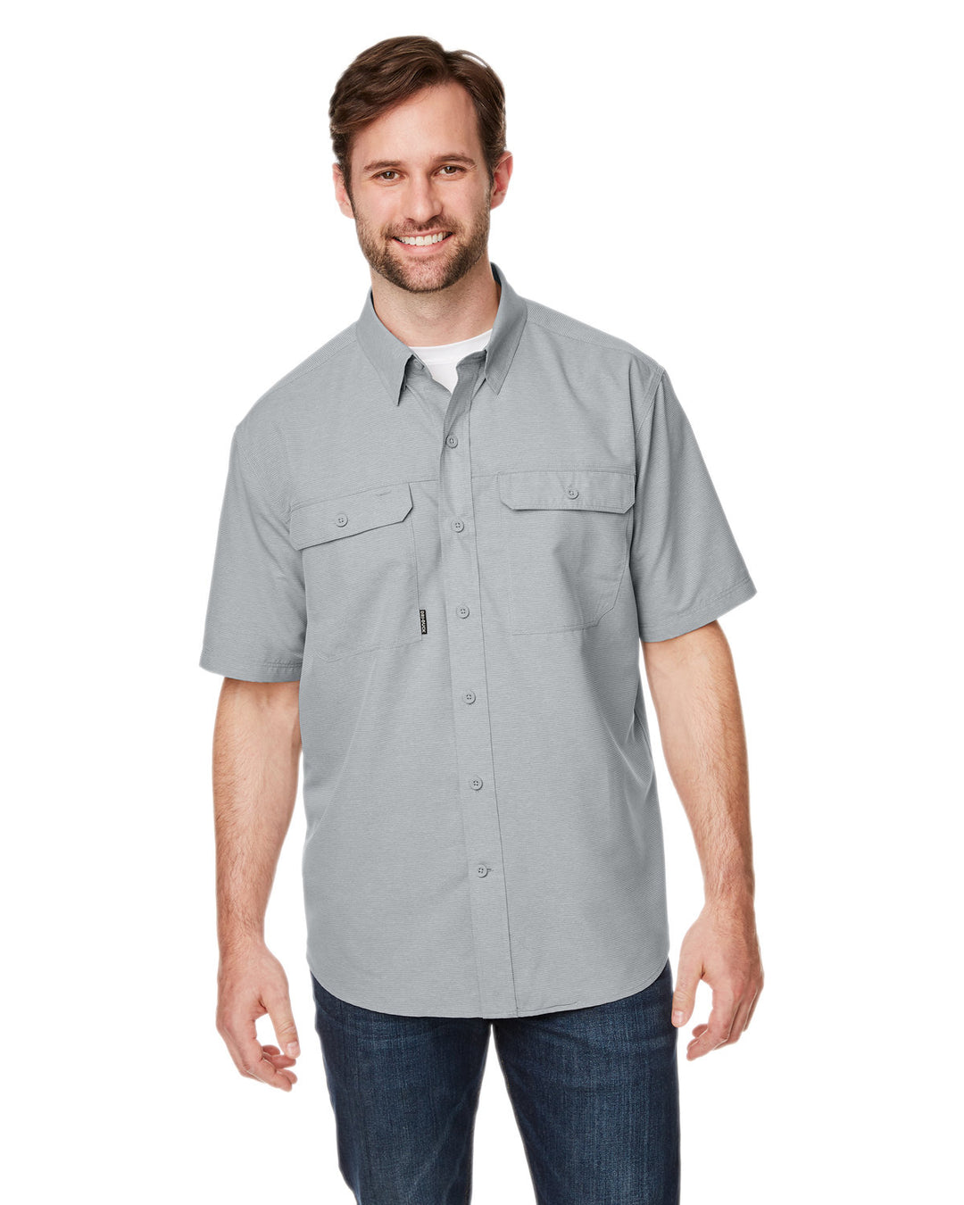 Dri Duck Men's Crossroad Dobby Short-Sleeve Woven Shirt Dri Duck