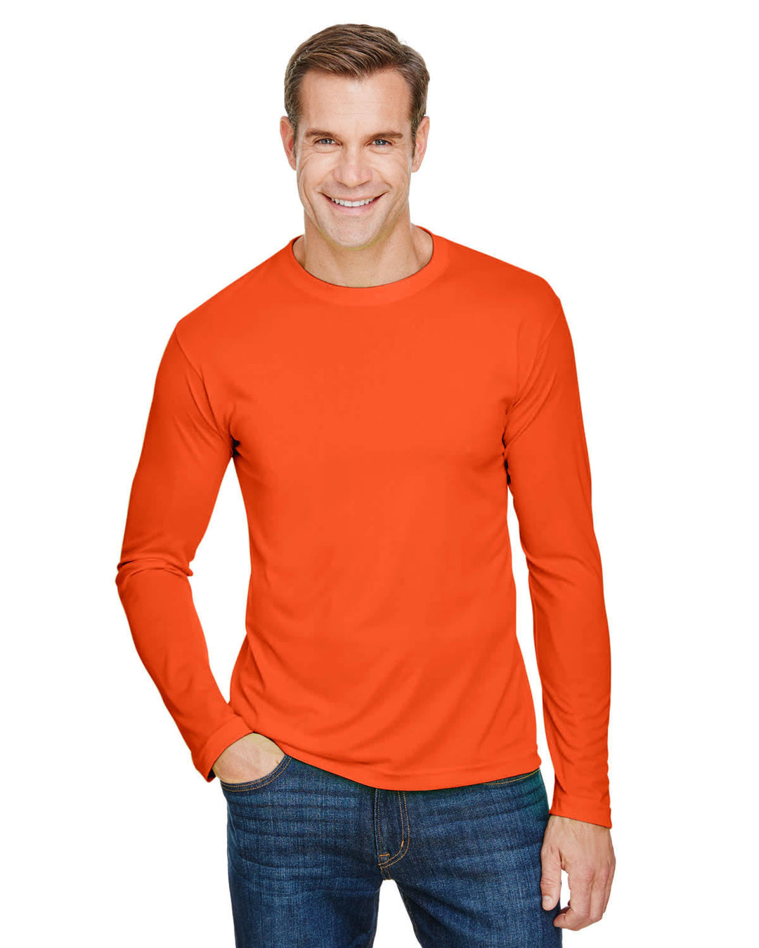 Bayside Unisex 4.5 oz., 100% Polyester Performance Long-Sleeve T-Shirt Bayside