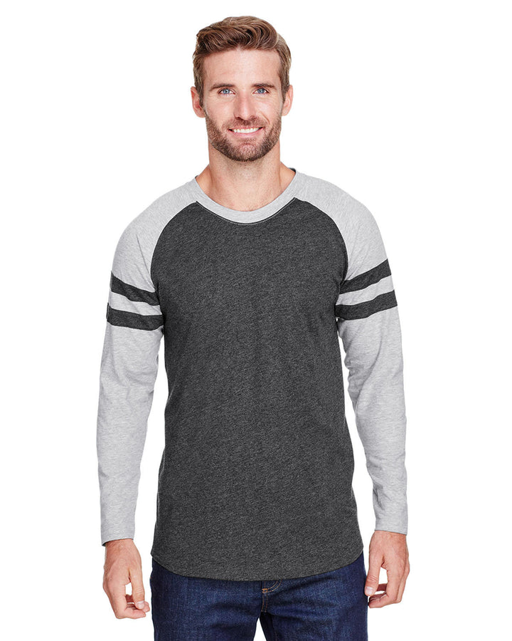 LAT Men's Gameday Mash-Up Long Sleeve Fine Jersey T-Shirt LAT