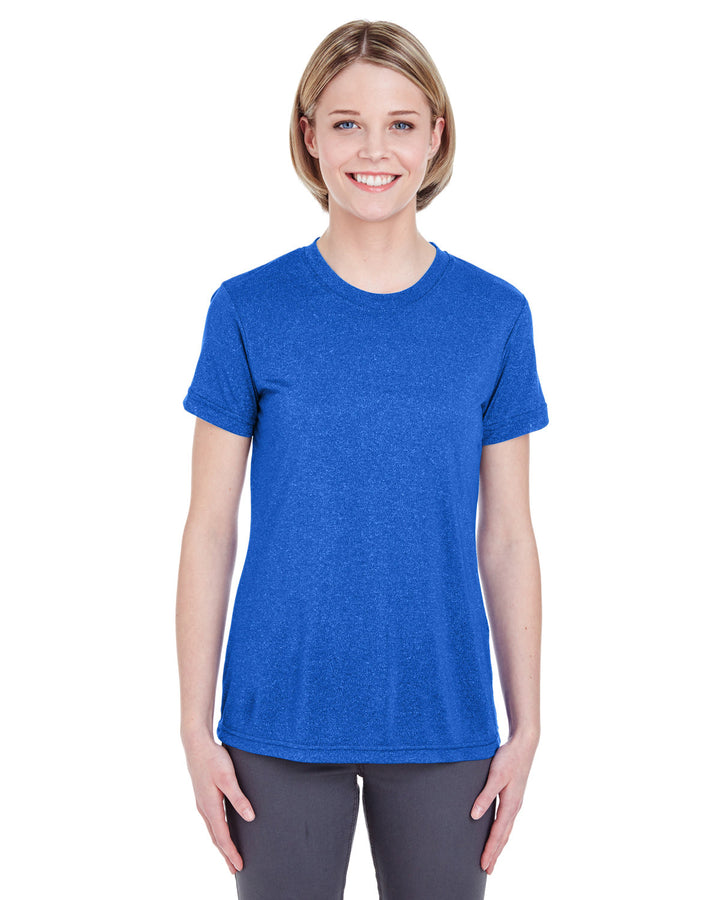 UltraClub Ladies' Cool & Dry Heathered Performance T-Shirt UltraClub