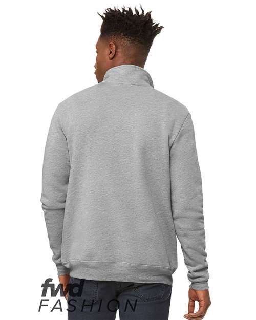 BELLA + CANVAS Men's FWD Fashion Quarter Zip Pullover Fleece