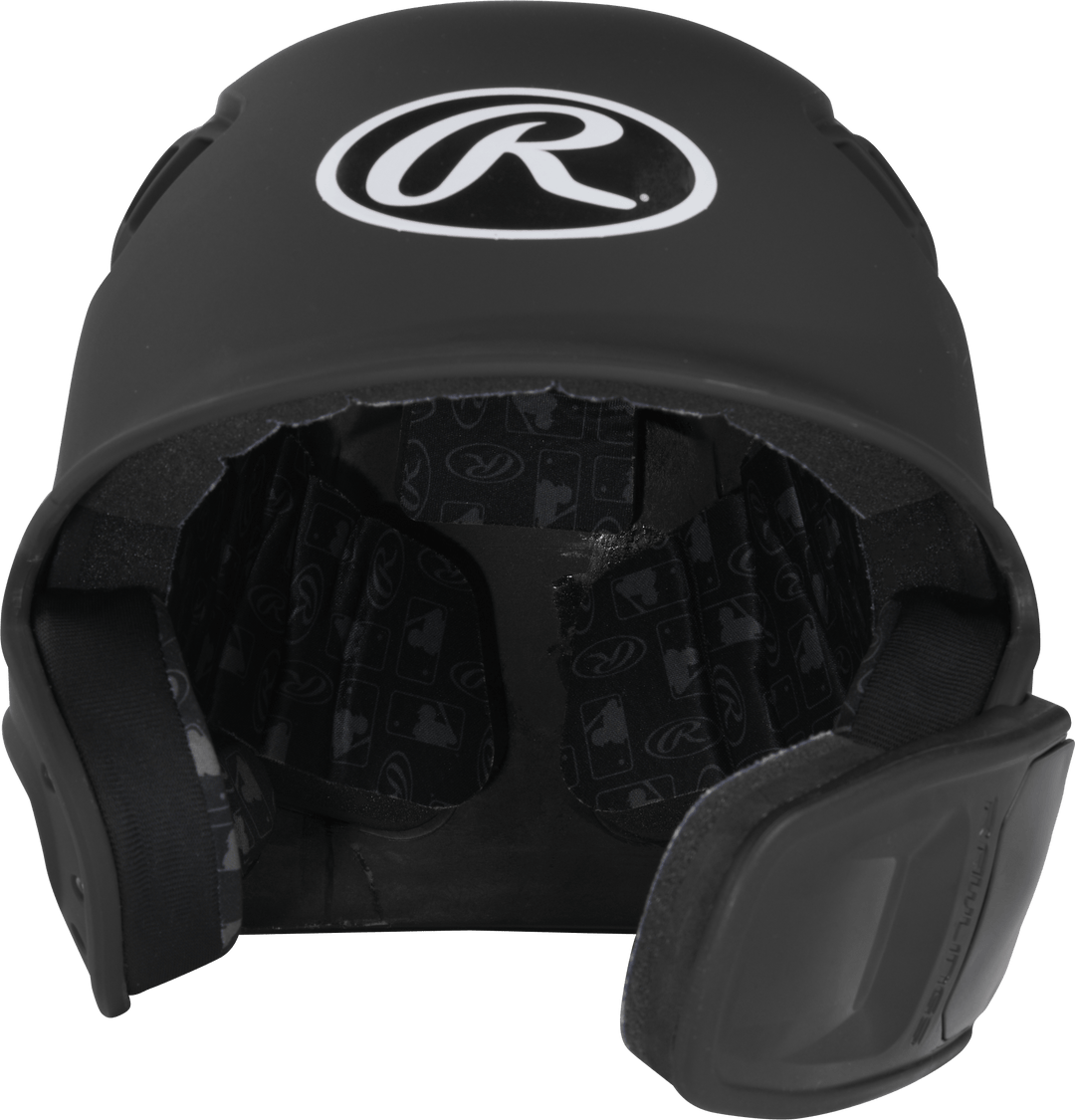 Rawlings R16 1-Tone Senior Baseball Helmet With Reversible Extension - Matte Rawlings