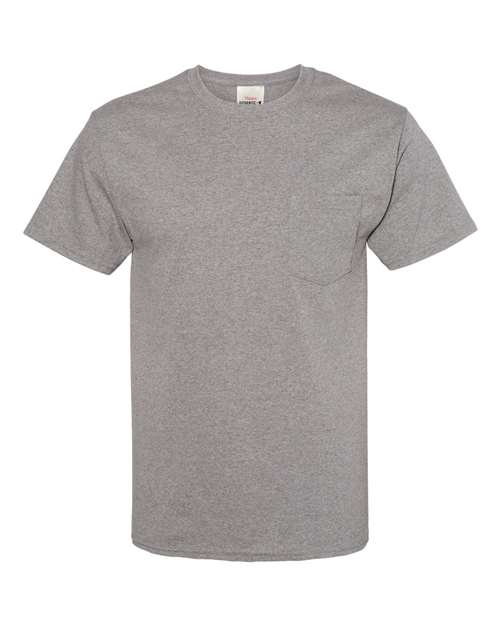 Hanes Men's Authentic Pocket T-Shirt Mens Apparel Shirts & Tops