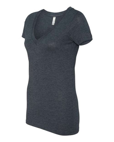 Next Level Women's Triblend Deep V-Neck T-Shirt Next Level