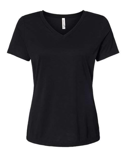 BELLA + CANVAS Women's Relaxed Triblend Short Sleeve V-Neck Tee