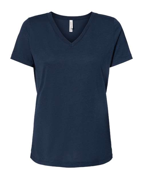 BELLA + CANVAS Women's Relaxed Triblend Short Sleeve V-Neck Tee