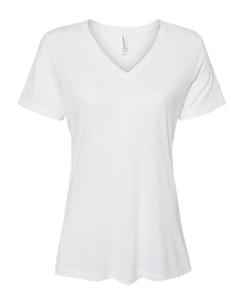 BELLA + CANVAS Women's Relaxed Triblend Short Sleeve V-Neck Tee