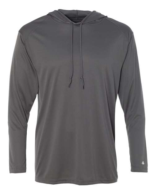 Badger Men's B-Core Hooded Long Sleeve T-Shirt Badger