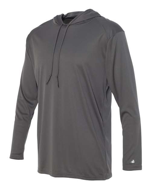 Badger Men's B-Core Hooded Long Sleeve T-Shirt Badger