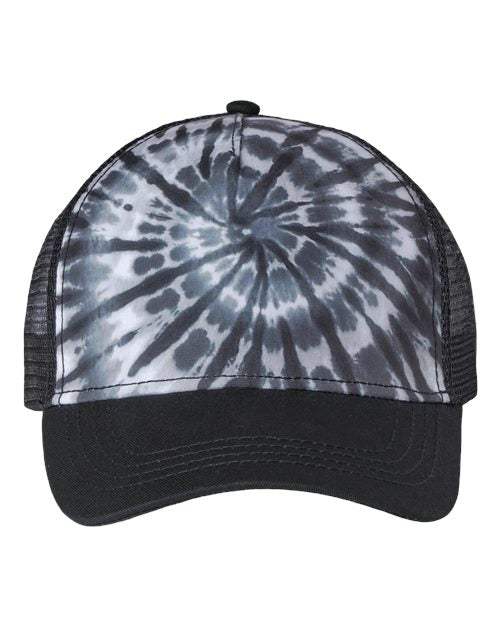 Colortone Tie-Dyed 5-Panel Trucker Cap Colortone