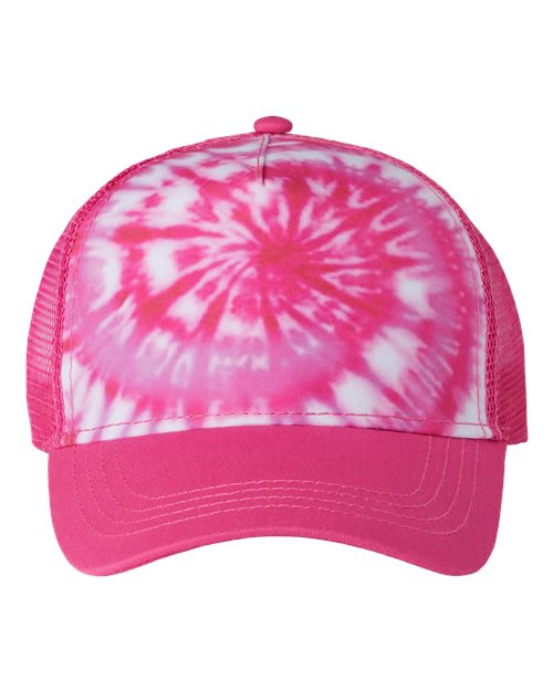 Colortone Tie-Dyed 5-Panel Trucker Cap Colortone