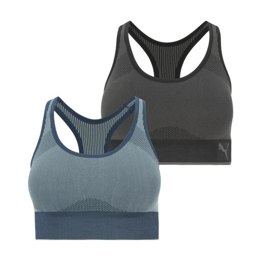 Puma Women's 2 Pack Seamless Sports Bra Puma