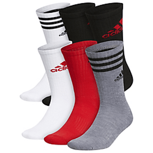 adidas Men's Athletic Cushioned Mixed 6-Pack Crew Socks adidas