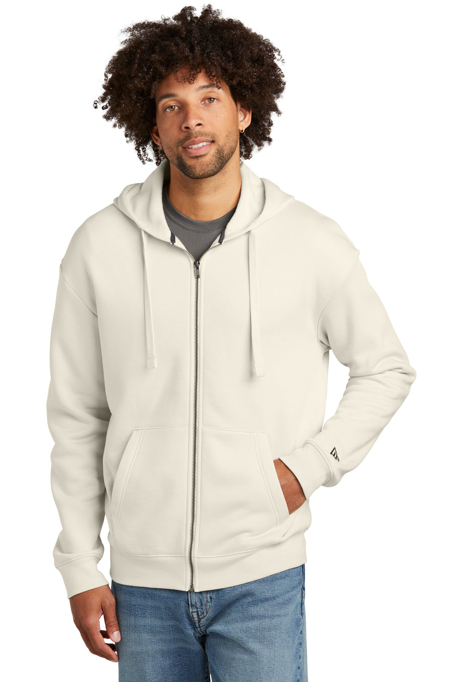 New Era Heritage Fleece Full-Zip Hoodie. NEA526 New Era