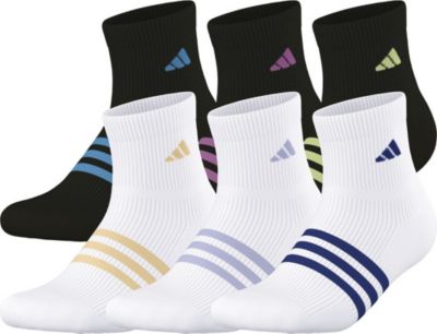 adidas Girl's Superlite 3.0 6-Pack Quarter Socks adidas