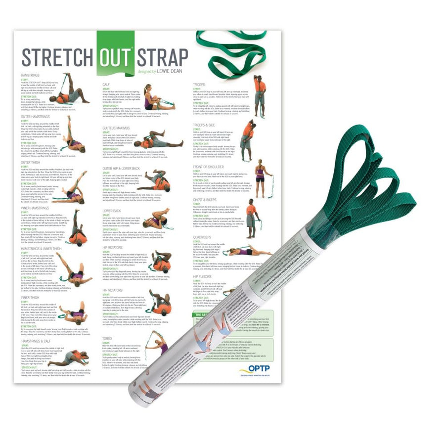 Miscellaneous Stretch Out Strap with Chart Exercise & Wellness Recovery/Mobility Stretching & Flexibility