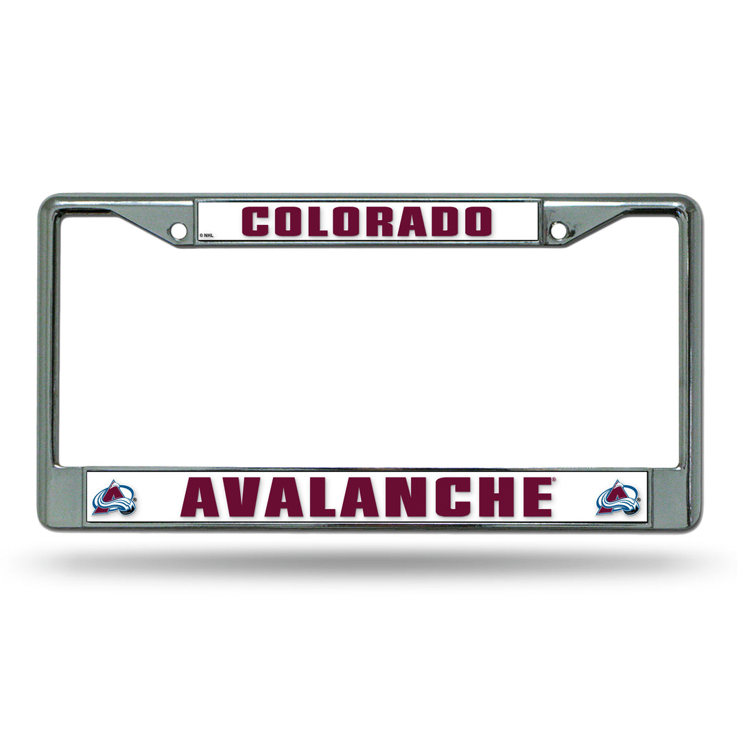 NHL Colorado Avalanche Chrome License Plate Frame Fan Gear NHL Colorado Avalanche