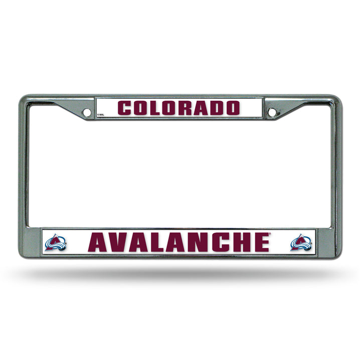 NHL Colorado Avalanche Chrome License Plate Frame Fan Gear NHL Colorado Avalanche