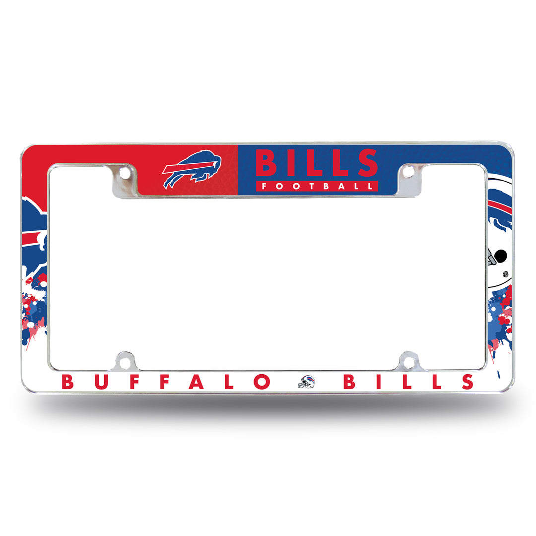 NFL Buffalo Bills All Over Chrome Frame Fan Gear NFL Buffalo Bills