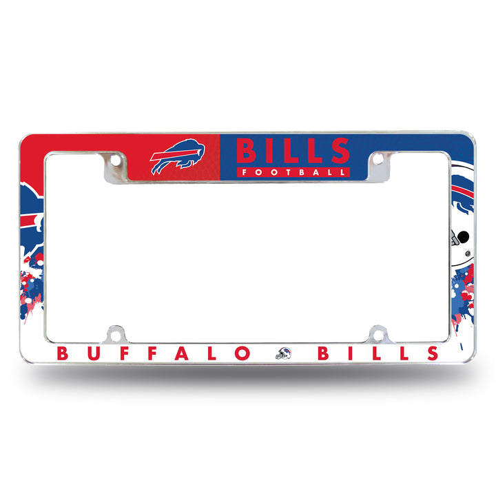 NFL Buffalo Bills All Over Chrome Frame Fan Gear NFL Buffalo Bills