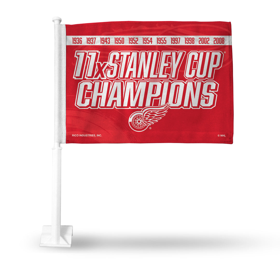 NHL Detroit Red Wings Car Flag Fan Gear NHL Detroit Red Wings